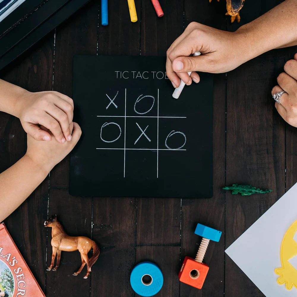 5 Dry Erase Montessori Chalk Board Set for Preschool-Fun Games
