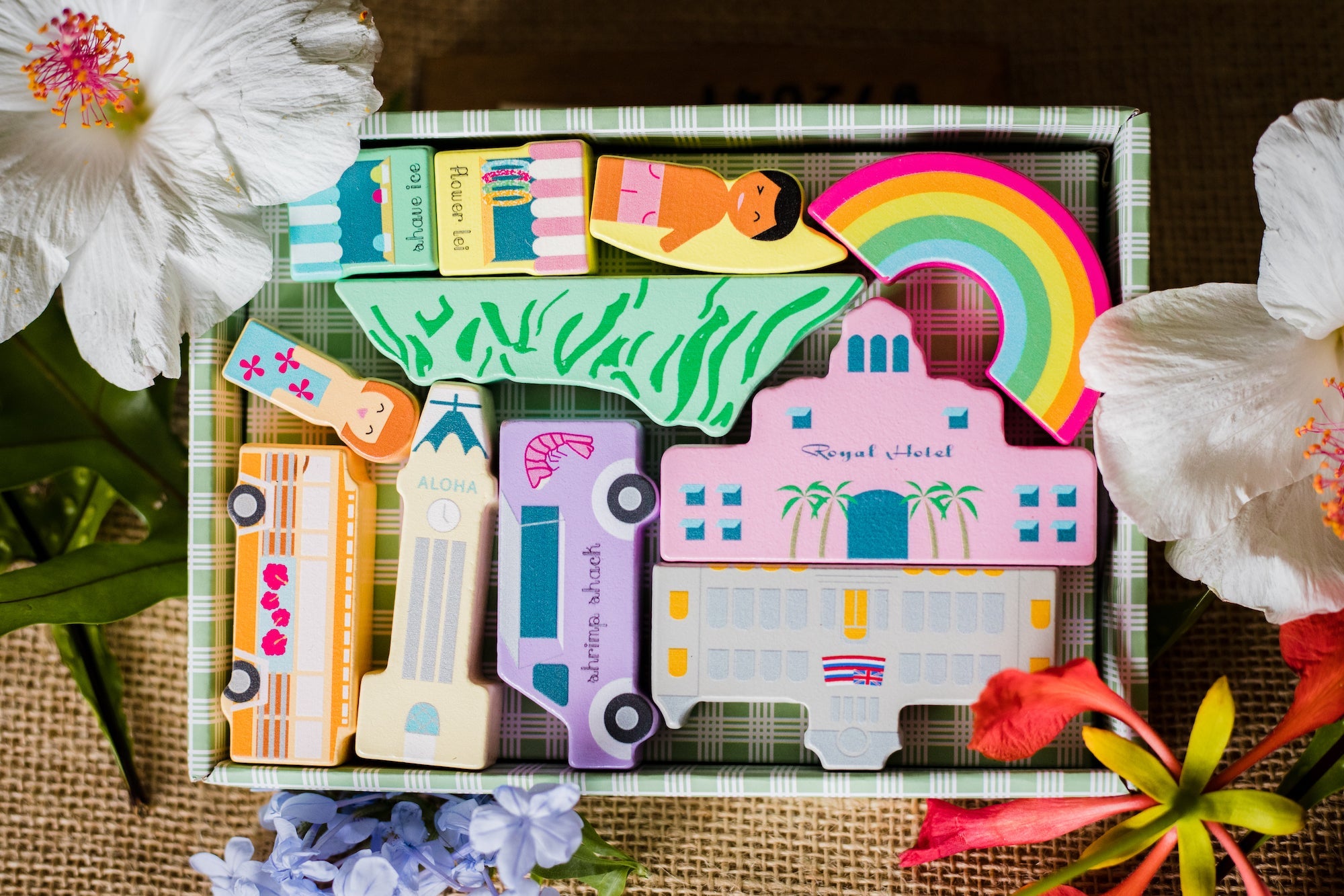 ALOHALAND Wooden Blocks