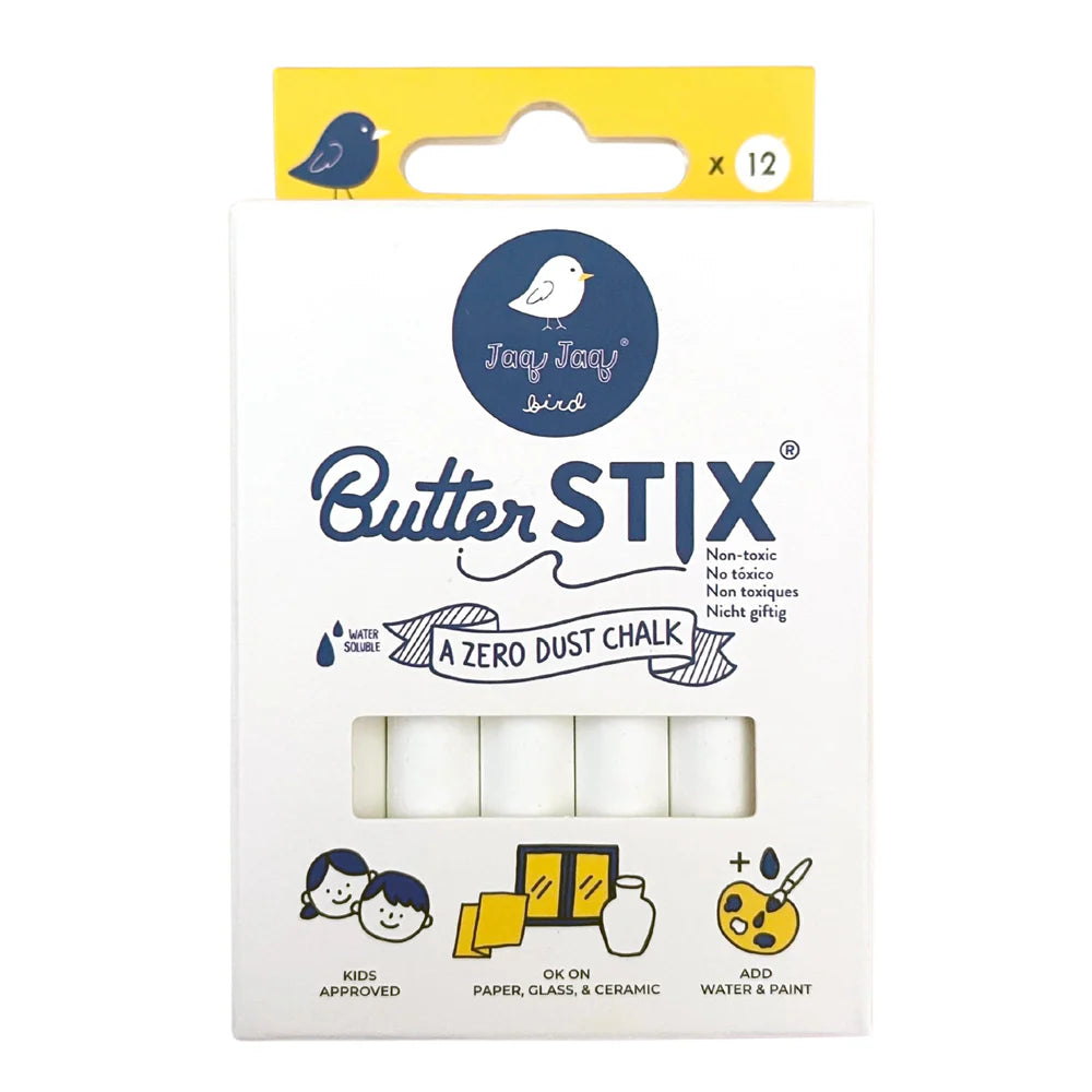 ButterStix 12pk Creamy White Chalk