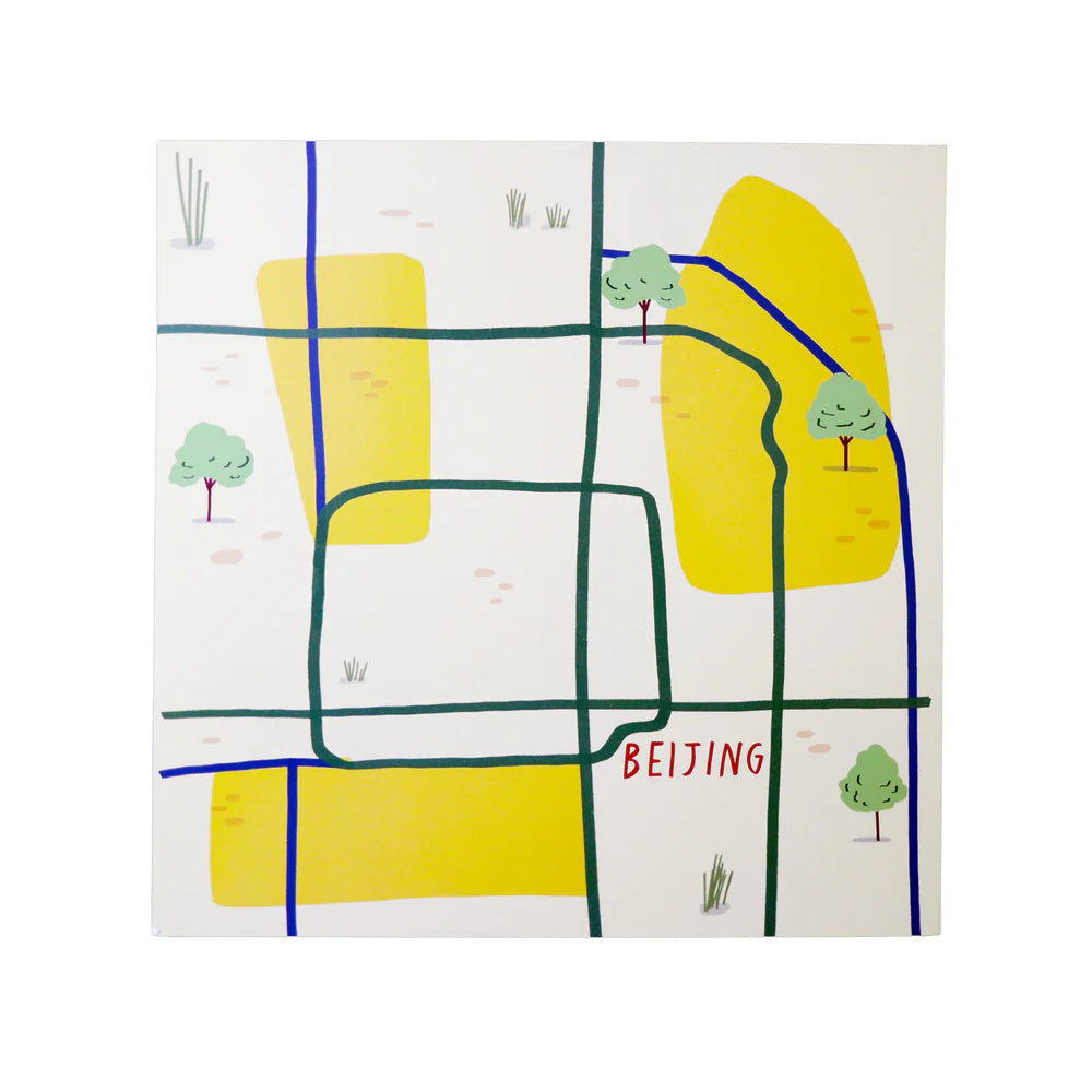 Beijing Waterproof Stickers Activity Set Reusable Map Guide