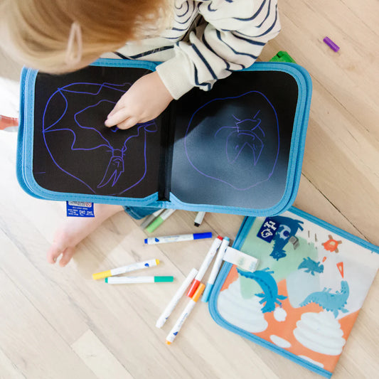 Dragons + Clouds Reusable Dry Erase, Wipe Clean Activity Book