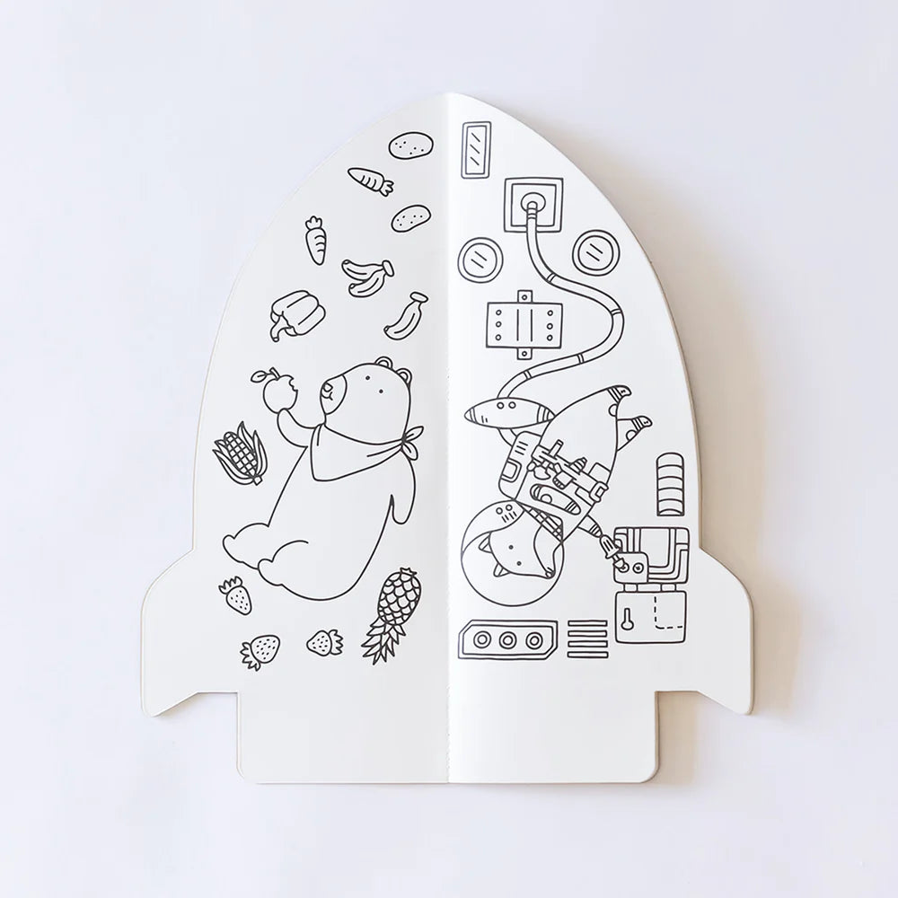 Rocket Shaped Giant Coloring Book