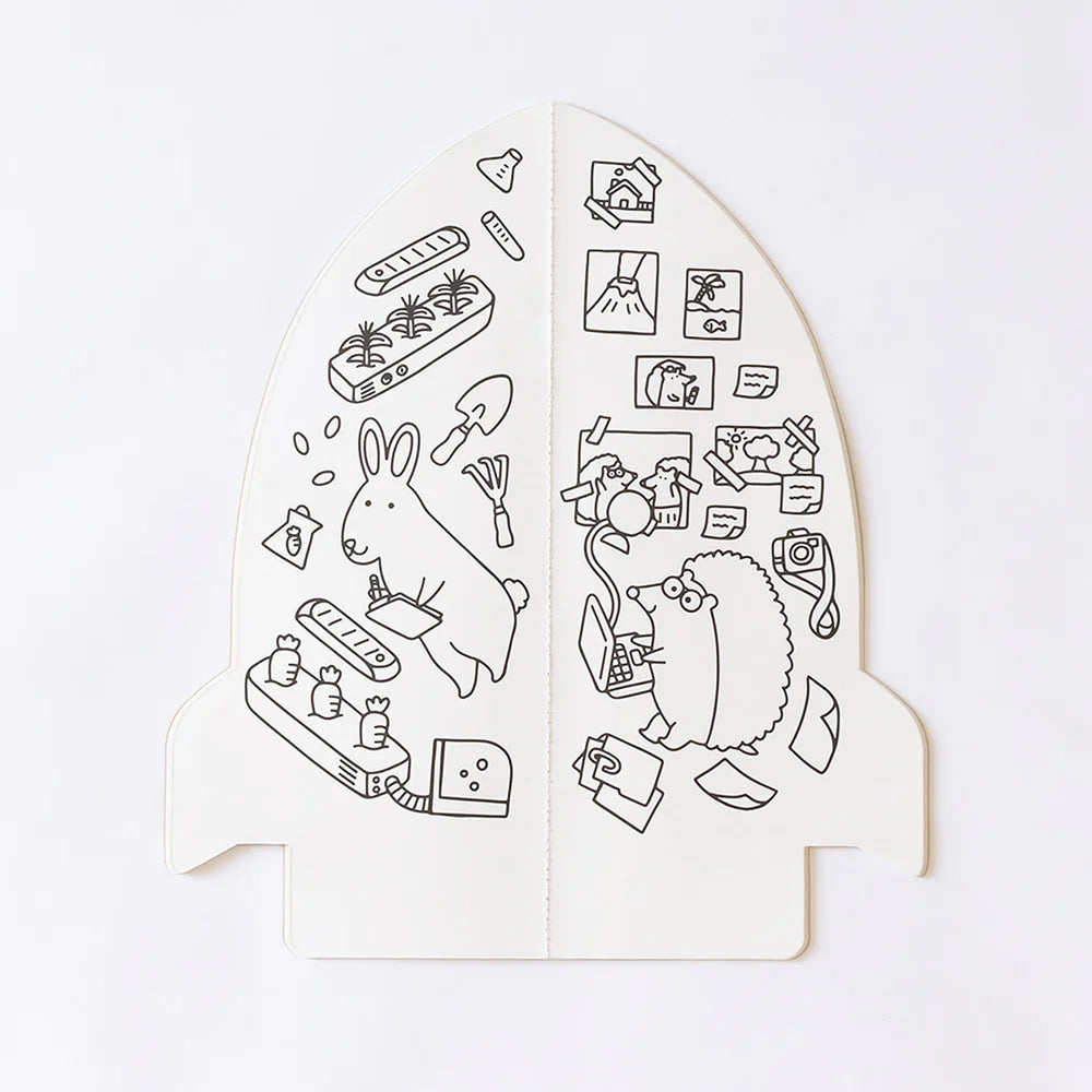 Rocket Shaped Giant Coloring Book