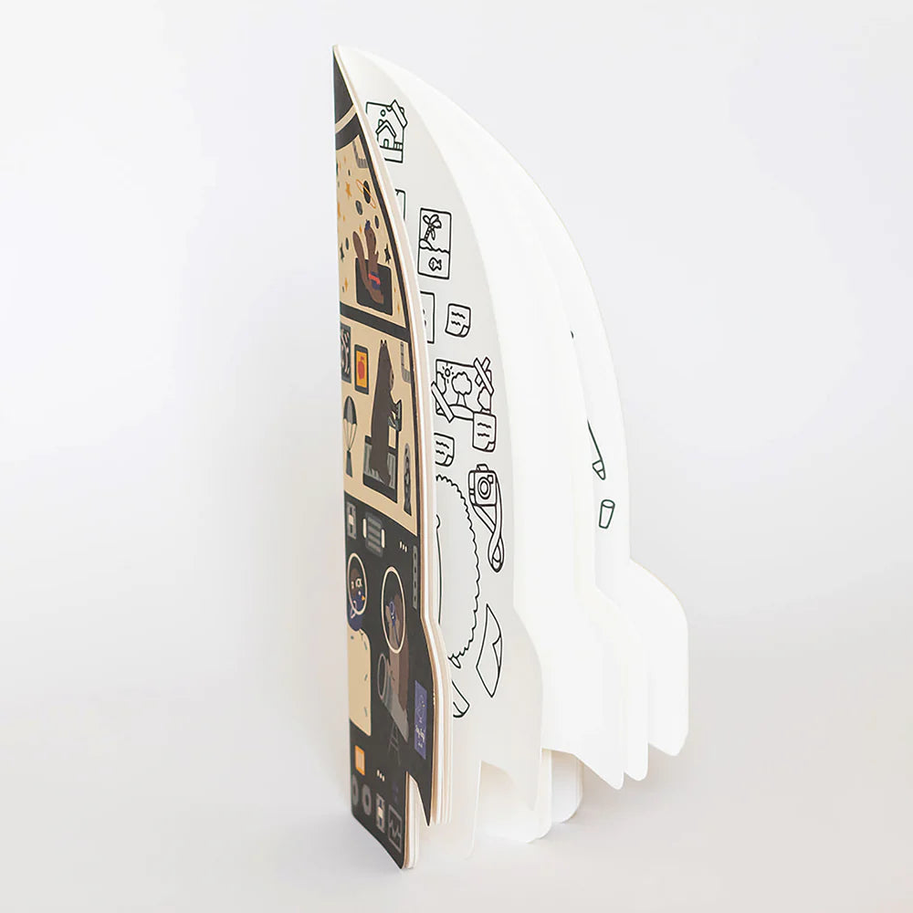Rocket Shaped Giant Coloring Book