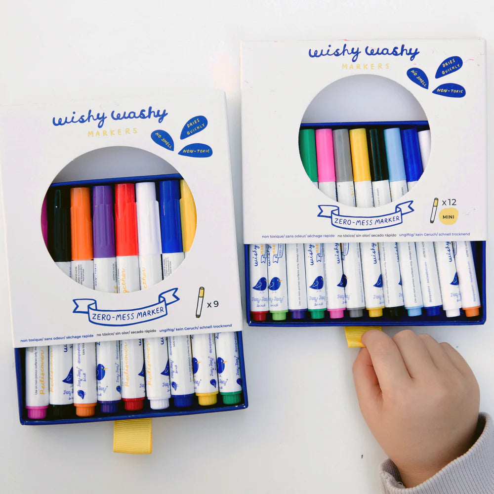 Washable Dry Erase and Window Markers 9 pcs