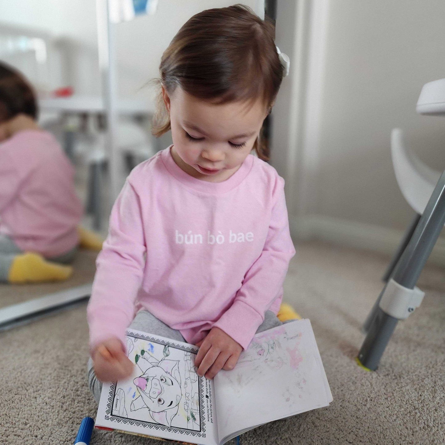 Bun Bo Bae Long Sleeve Shirt (Toddler)