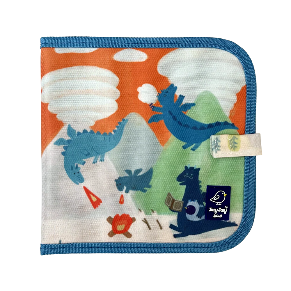 Dragons + Clouds Reusable Dry Erase, Wipe Clean Activity Book