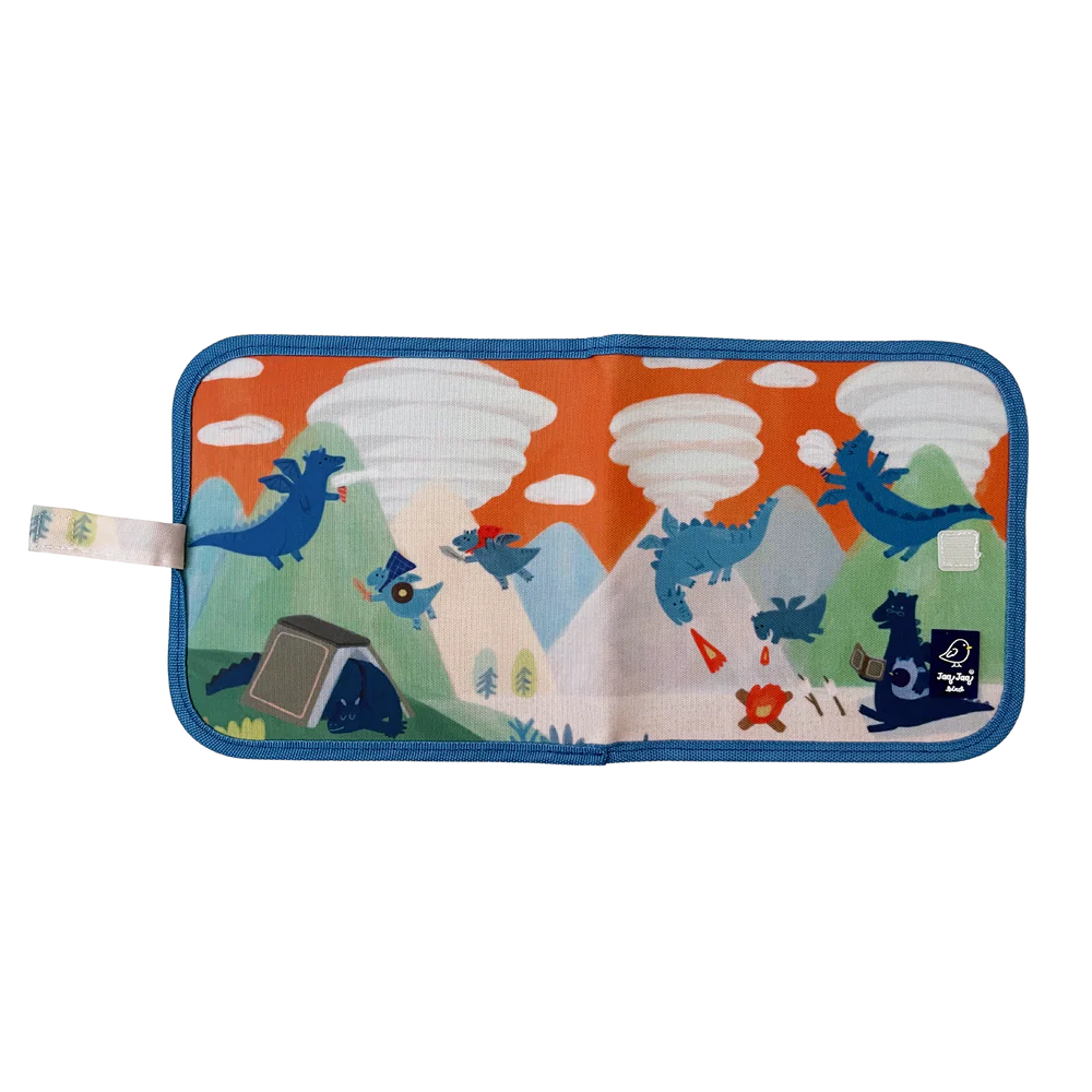 Dragons + Clouds Reusable Dry Erase, Wipe Clean Activity Book
