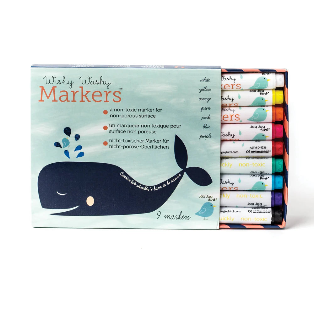 Washable Dry Erase and Window Markers 9 pcs