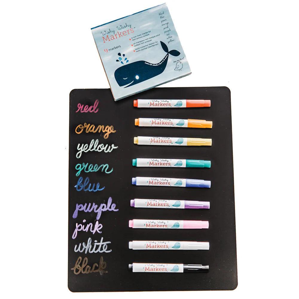 Washable Dry Erase and Window Markers 9 pcs