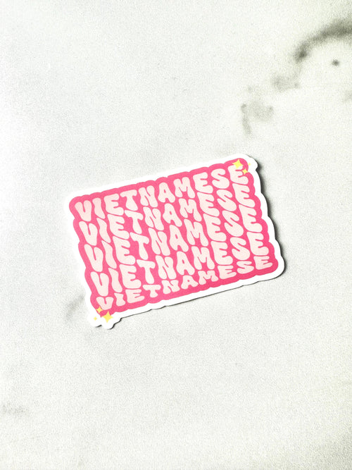Vietnamese Vinyl Sticker