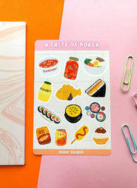 A Taste of Korea Sticker Sheet