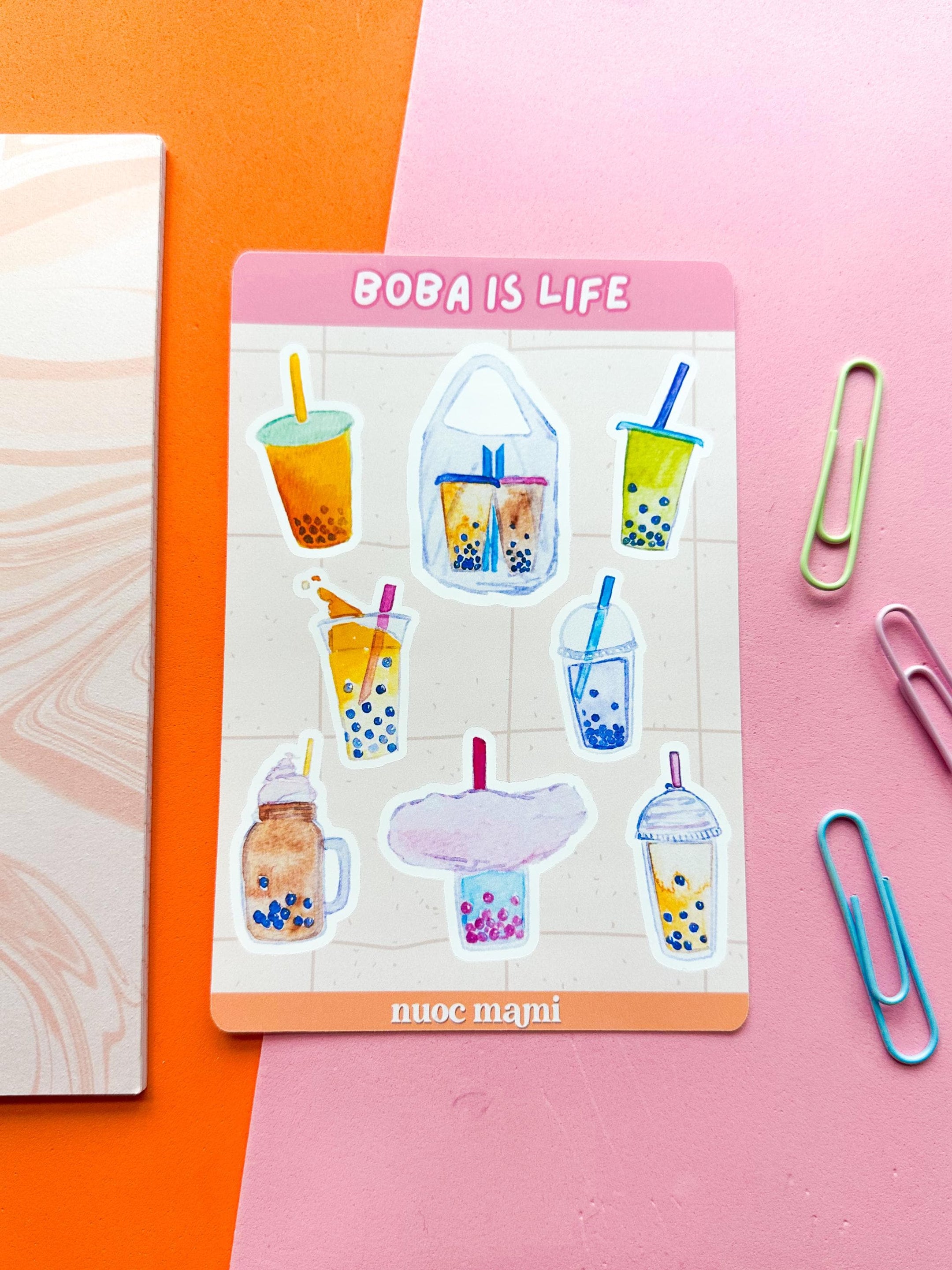 Boba is Life Sticker Sheet