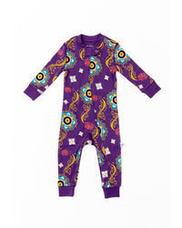 Baby Sleeper – Purple Rangoli - Cultr. by Created for Culture asianowned aapimarketplace asianownedkids asianownedkidsproducts asianownedbrands