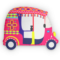 Pink Autos Custom - Shaped Pillow - Cultr. by Created for Culture asianowned aapimarketplace asianownedkids asianownedkidsproducts asianownedbrands