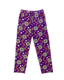 Adult Unisex Pajama Pants – Purple Rangoli