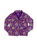 Adult Long Sleeve Button - Down Top – Purple Rangoli - Cultr. by Created for Culture asianowned aapimarketplace asianownedkids asianownedkidsproducts asianownedbrands
