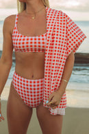 Malo Kai Beach Mat - Guava Gingham - Cultr. by Created for Culture asianowned aapimarketplace asianownedkids asianownedkidsproducts asianownedbrands