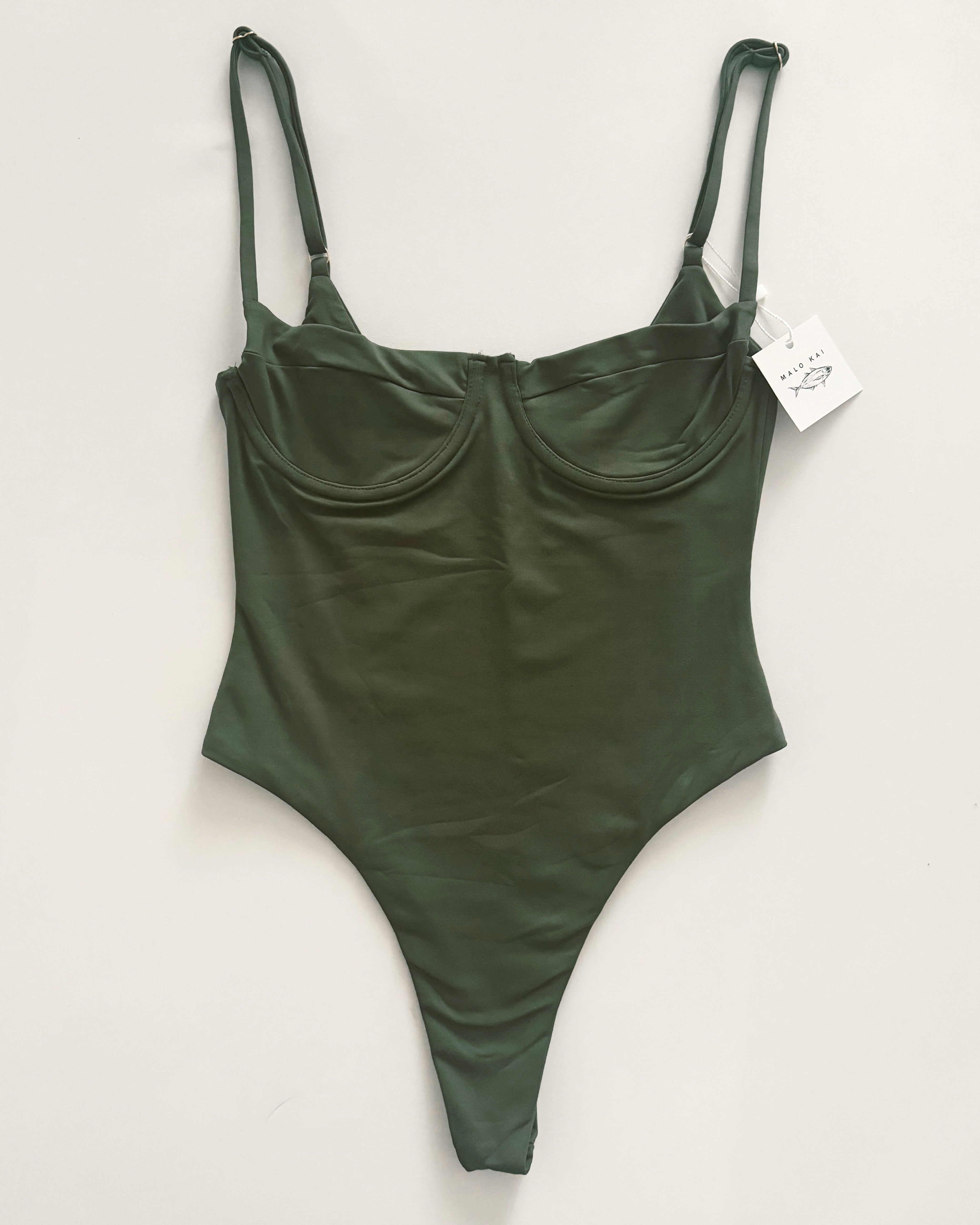 Carolee One Piece Swimsuit, Nori - CULTR