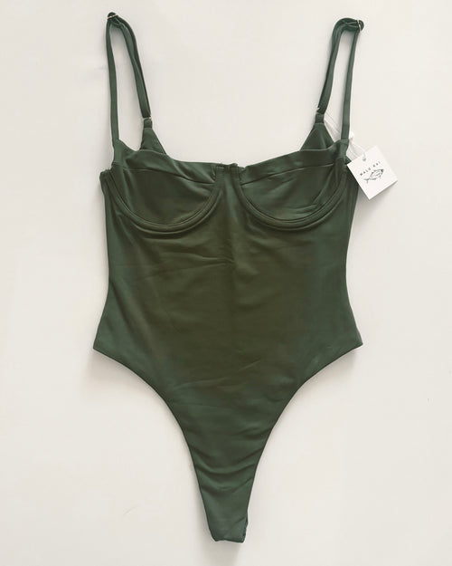 Carolee One Piece Swimsuit, Nori - CULTR