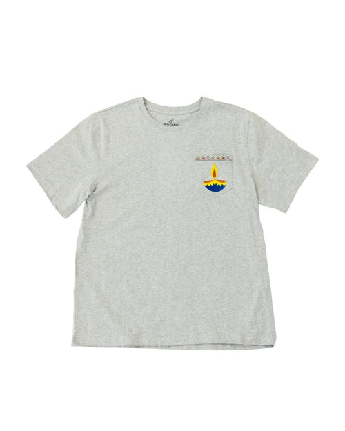 Adult Short Sleeve Pocket Tee – Blue Diya - Cultr. by Created for Culture asianowned aapimarketplace asianownedkids asianownedkidsproducts asianownedbrands