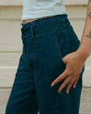 Laba Patch Denim Flared Pants