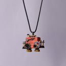 Handcrafted Wooden Bot Necklace, Keychain, or Mini Decor