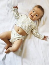 Stevie Two Piece Kids Swimsuit - Green Hibiscus - Cultr. by Created for Culture asianowned aapimarketplace asianownedkids asianownedkidsproducts asianownedbrands