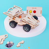 Infrared Remote Controlled Car DIY Kit, Educational STEM Toy