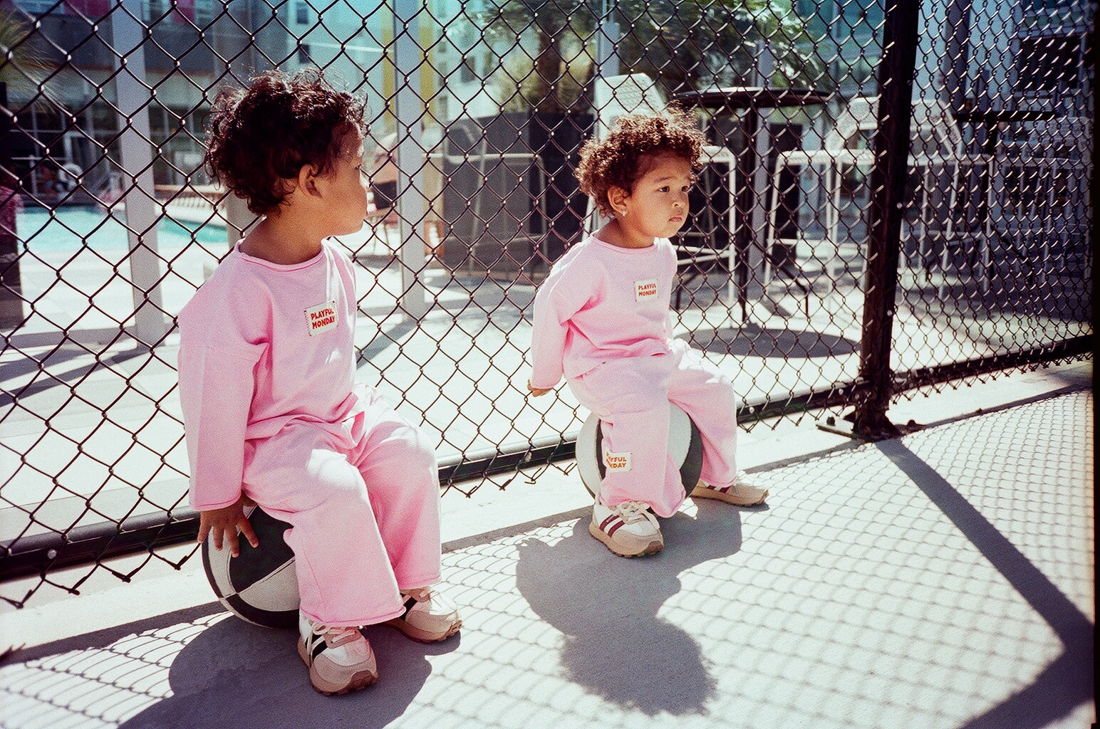 ☀️ Organic Play Set — Long Sleeve + Pants in Pink