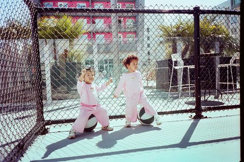 ☀️ Organic Play Set — Long Sleeve + Pants in Pink