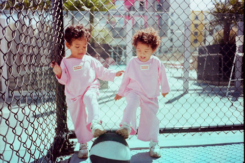 ☀️ Organic Play Set — Long Sleeve + Pants in Pink