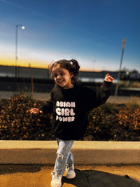 Asian Girl Power Bubble Sweatshirt