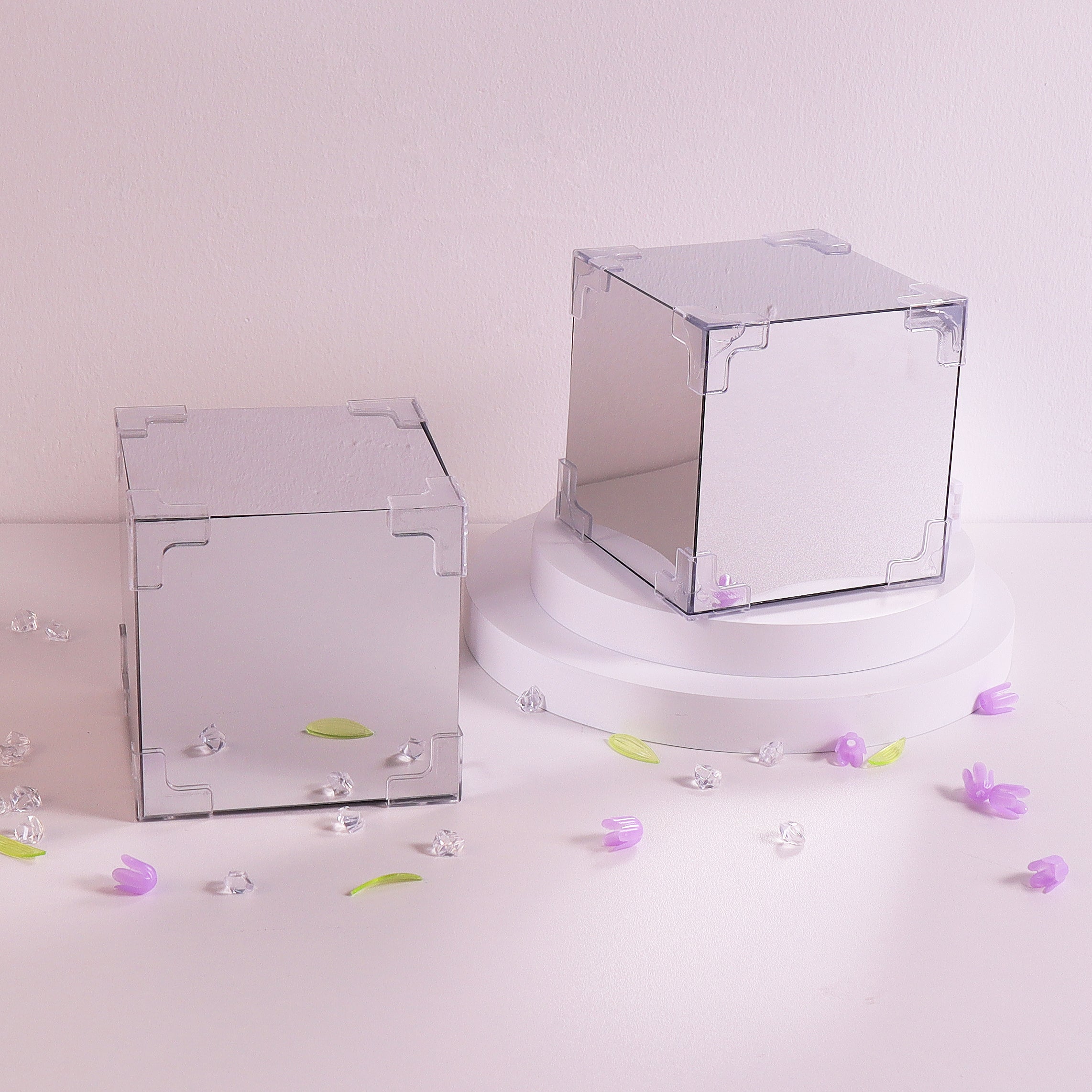 Tulip Mirror LED Night Light - Pink