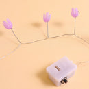 Tulip Mirror LED Night Light - Pink