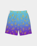 Peacock Henna Boys' Swim Trunks - Comfort Meets Cultural Elegance - Cultr. by Created for Culture asianowned aapimarketplace asianownedkids asianownedkidsproducts asianownedbrands
