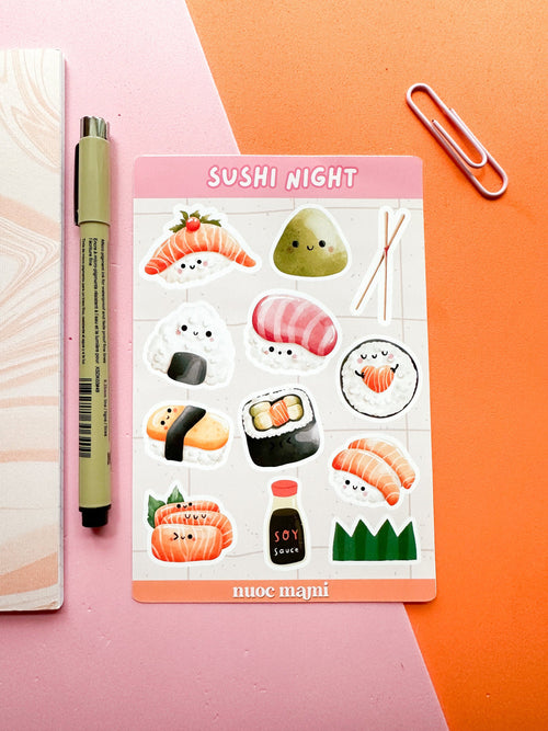Sushi Night Sticker Sheet
