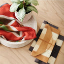 Melo Gold Mulberry Silk Shibori Hand Crafted Zero Waste Pouch