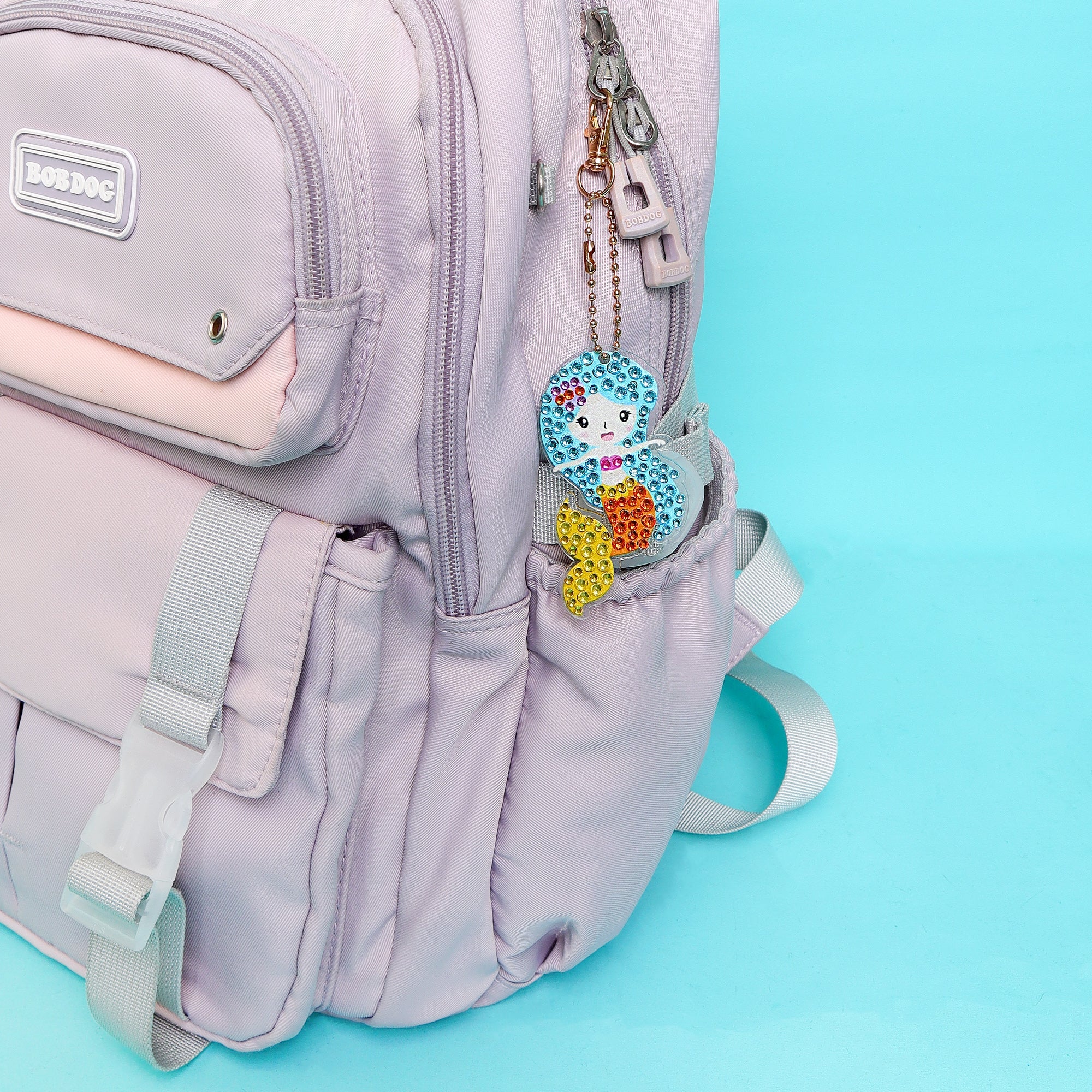 Adorable Keychains Diamond Art Kit – Mermaid (Set of 15)