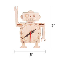 Robot Clock DIY Kit, Educational STEM Toy