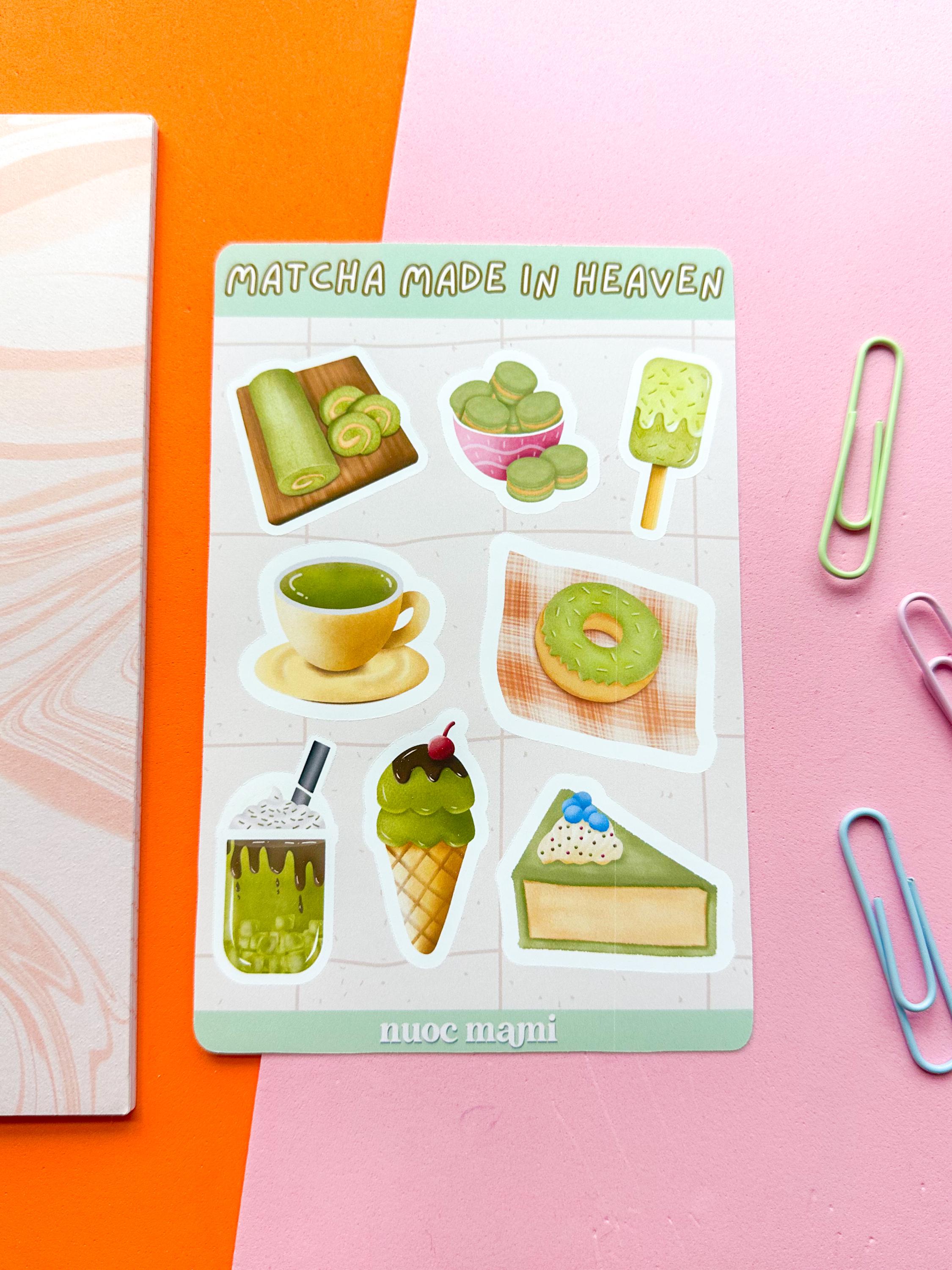 Matcha Made in Heaven Sticker Sheet