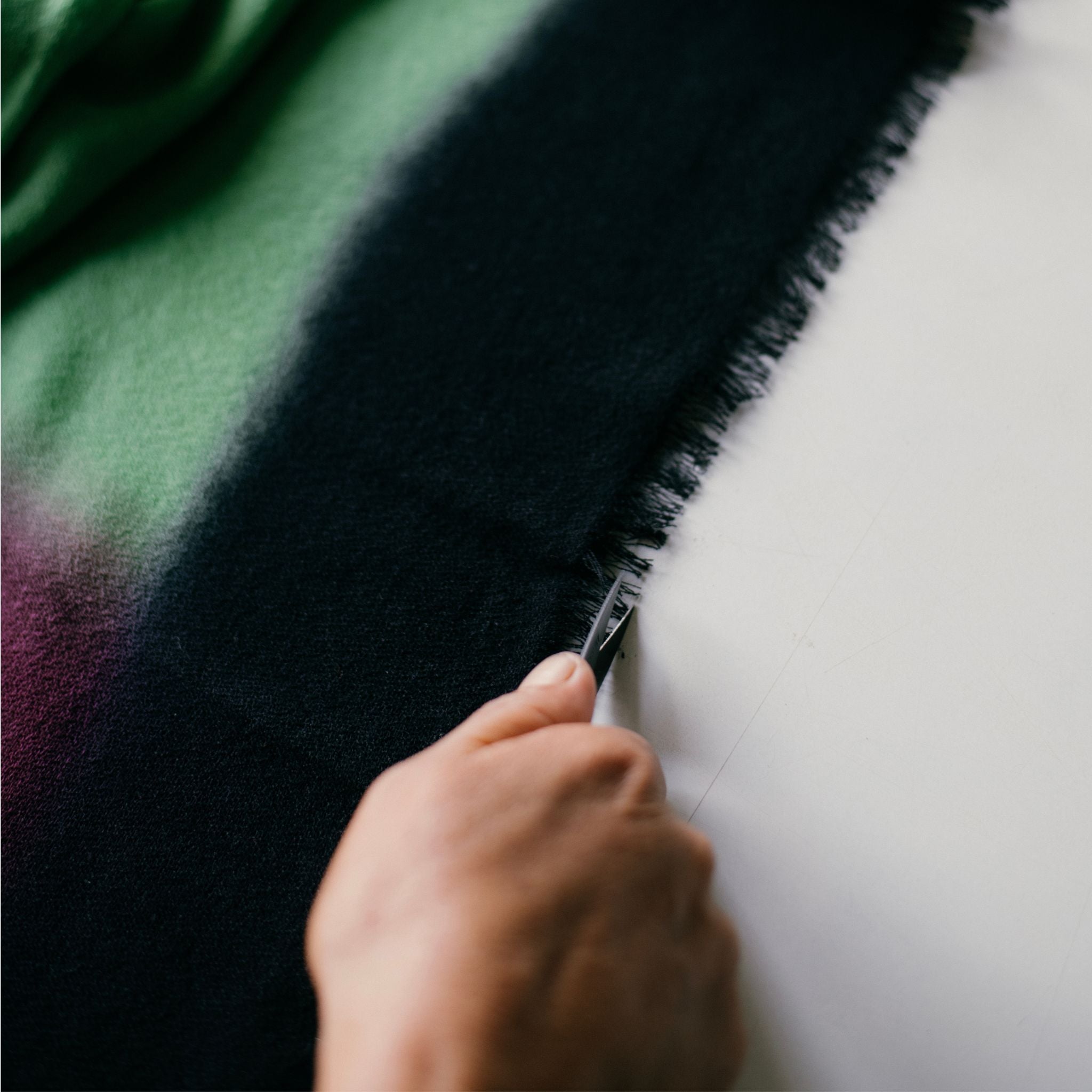 Iris Courtyard Hand Woven Cashmere Merino Scarf