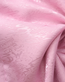 Huan Brocade Foldable Fan Pink/Black