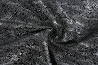 Huan Brocade Foldable Fan Silver