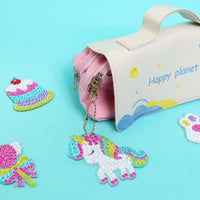 Adorable Keychains Diamond Art Kit – Unicorn (Set of 15)