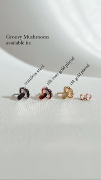 Groovy, funky & fun set- 3 pairs of earring studs