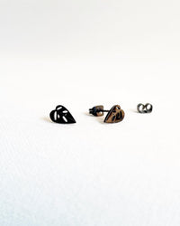 Monstera Adansonii Metal Stud Earrings