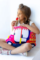 Pink Autos Custom - Shaped Pillow - Cultr. by Created for Culture asianowned aapimarketplace asianownedkids asianownedkidsproducts asianownedbrands