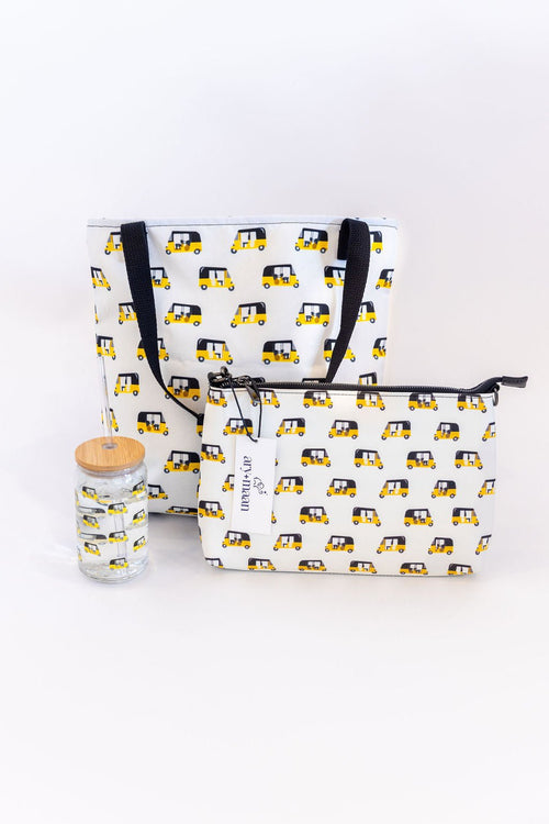 Classic Auto Tote Bag – A Whimsical Ride for Everyday Adventures - Cultr. by Created for Culture asianowned aapimarketplace asianownedkids asianownedkidsproducts asianownedbrands