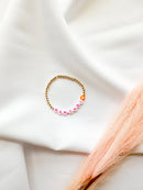 THE HAM CHOI | 14k Gold-Filled Vietnamese Phrase Beaded Bracelet